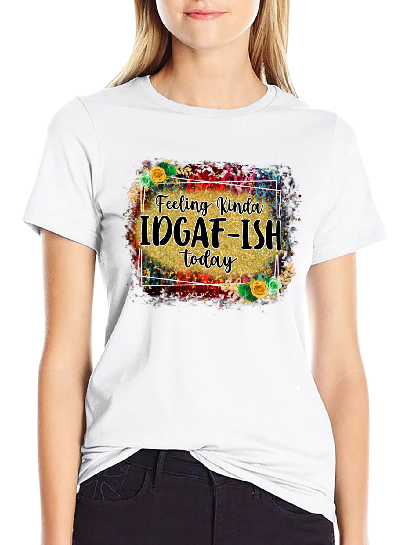 IDGAF-ISH Graphic Tee - Black