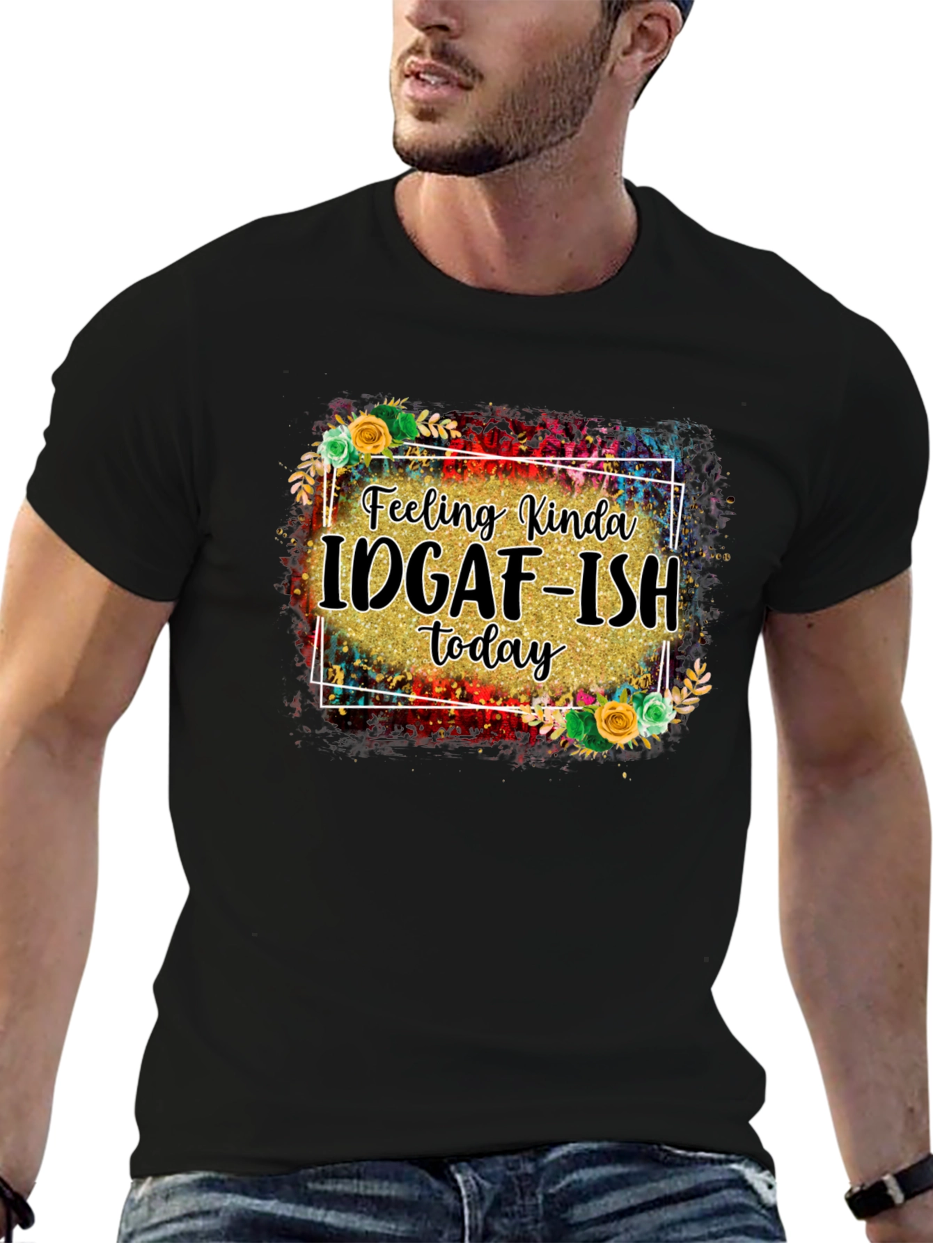 IDGAF-ISH Graphic Tee - Black