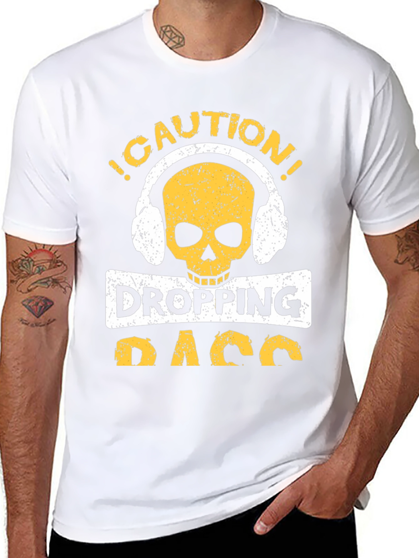 Caution Dropping Bass Graphic T-Shirt