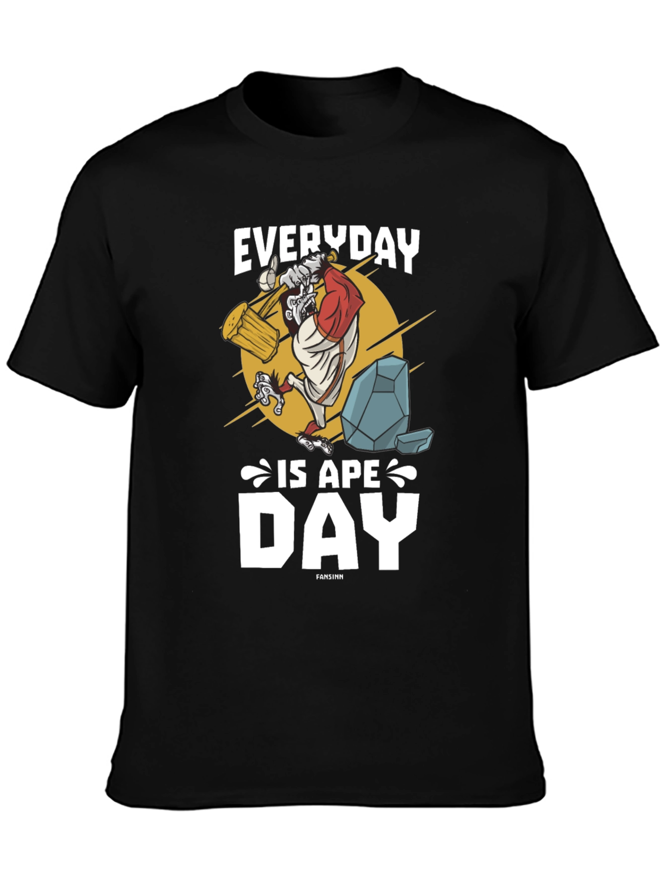Everyday is Ape Day Black T-Shirt