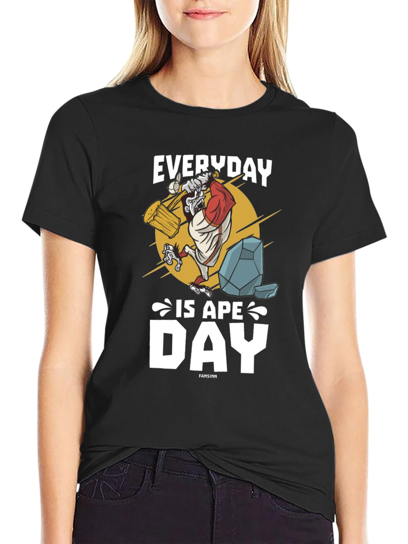 Everyday is Ape Day Black T-Shirt