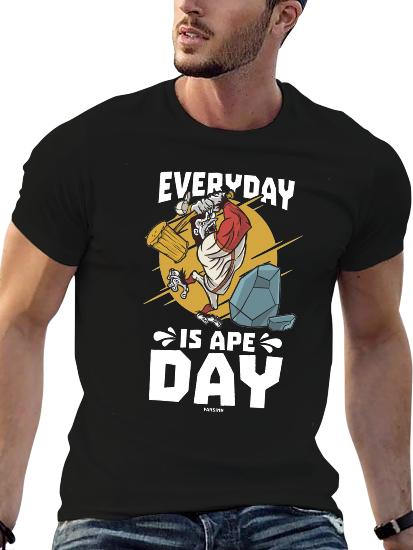 Everyday is Ape Day Black T-Shirt
