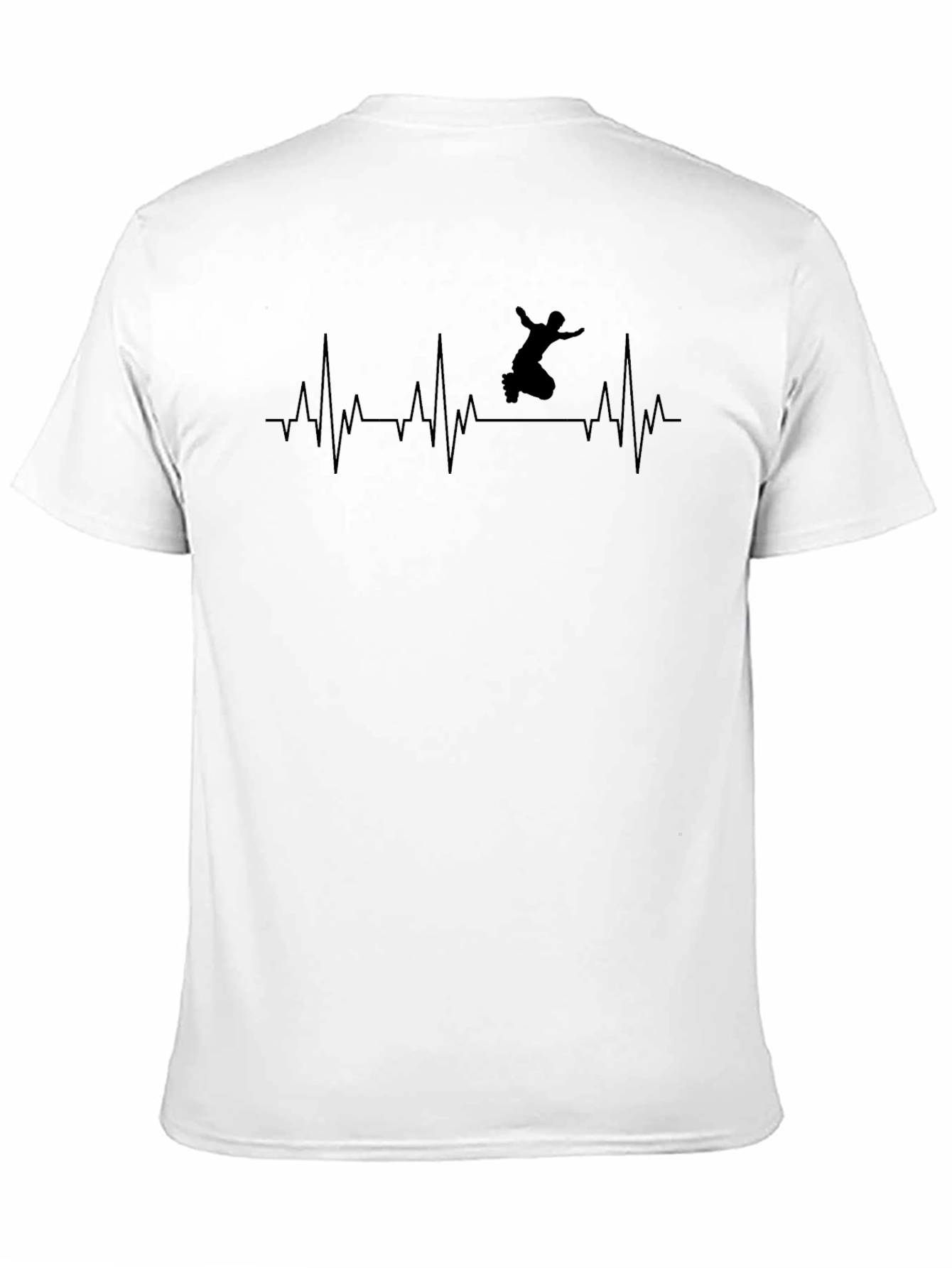 Parkour Heartbeat T-Shirt - Black Graphic Tee