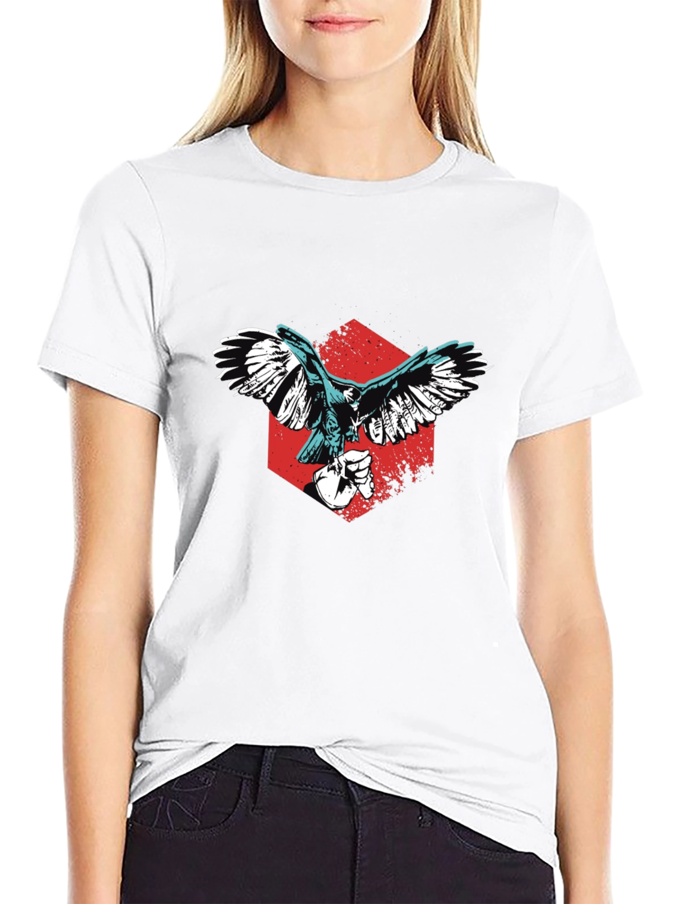 Raven & Skull Graphic Tee - Mens Black T-Shirt