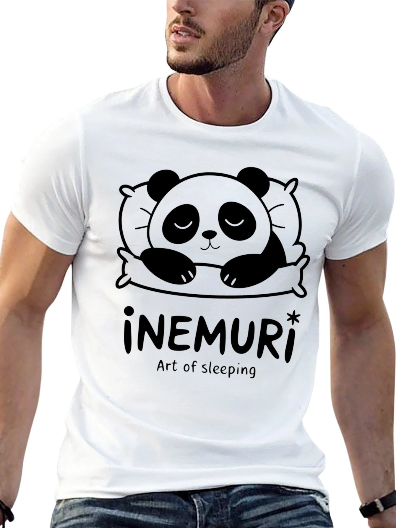 Inemuri Art of Sleeping Panda Graphic Tee