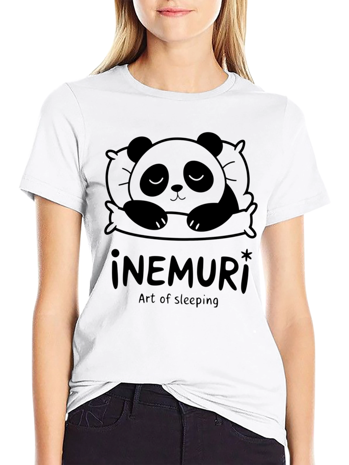 Inemuri Art of Sleeping Panda Graphic Tee