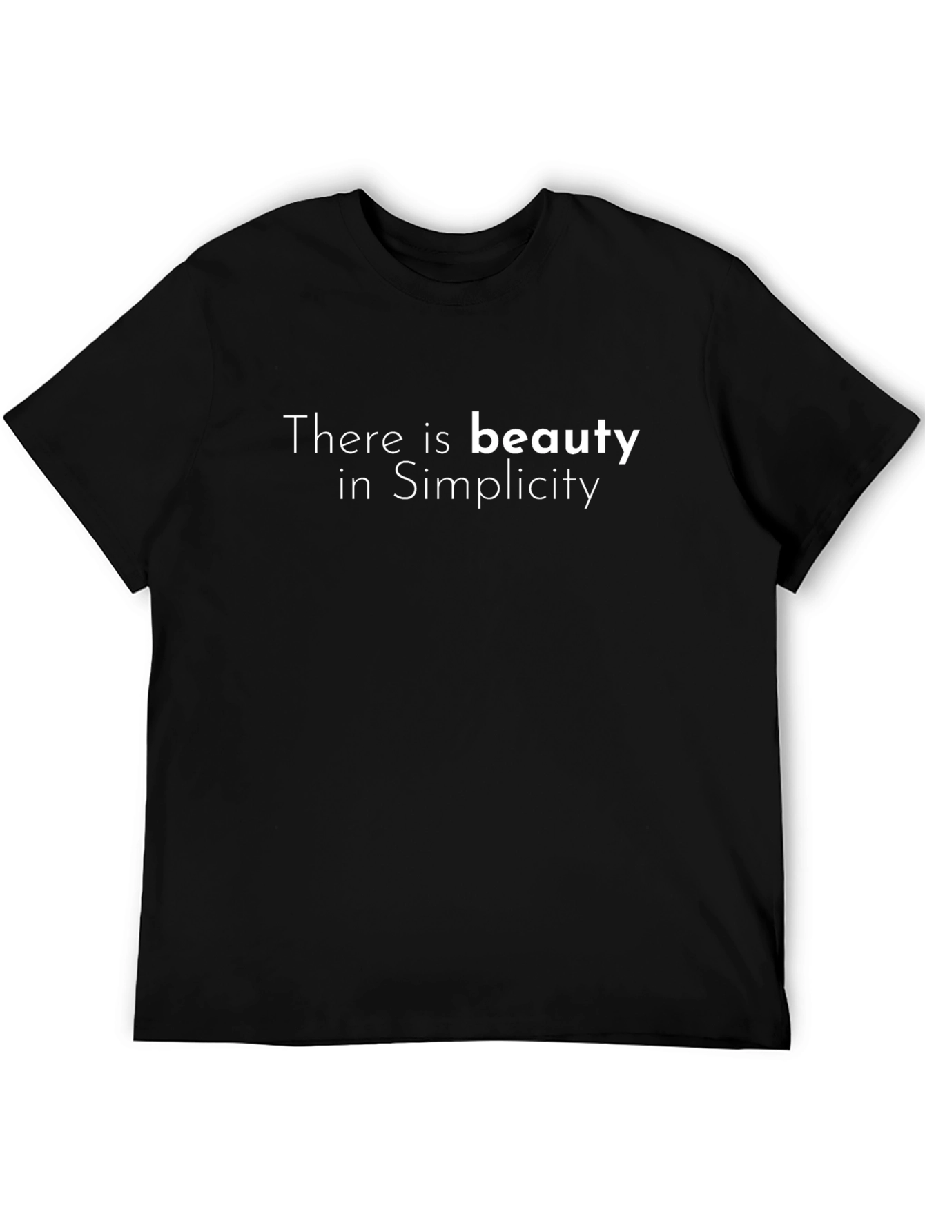 Beauty in Simplicity Black T-Shirt