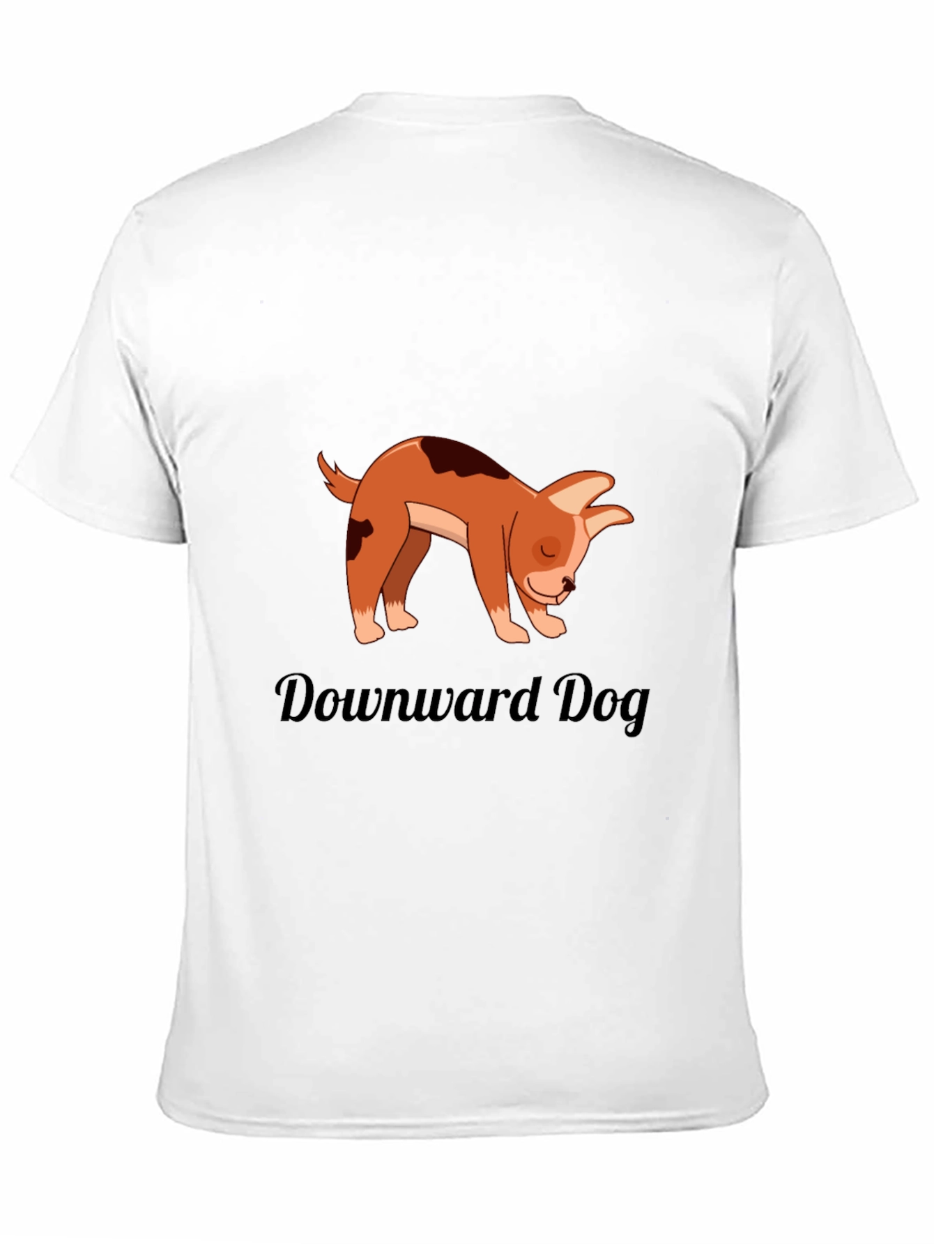 Downward Dog T-Shirt - Yoga Cartoon Puppy Graphic