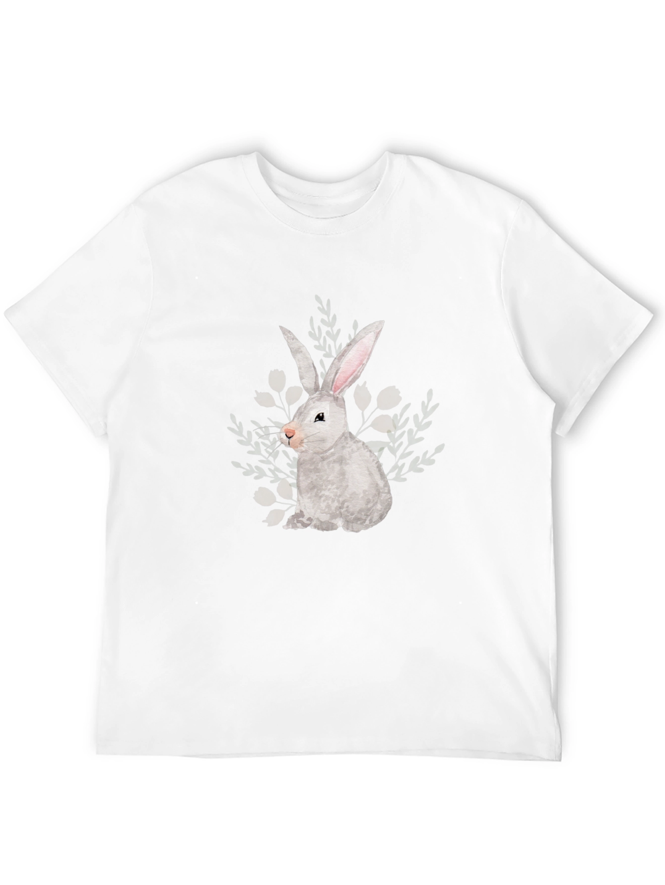 Bunny Graphic Tee - Soft Black T-Shirt