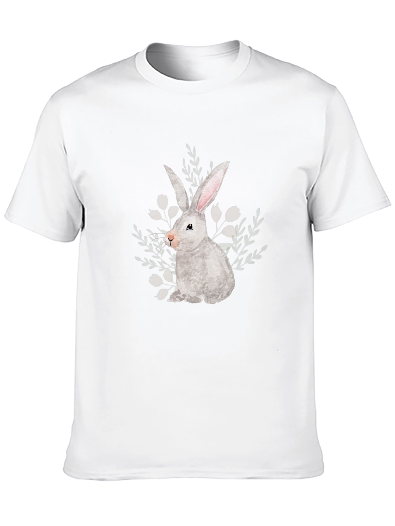 Bunny Graphic Tee - Soft Black T-Shirt