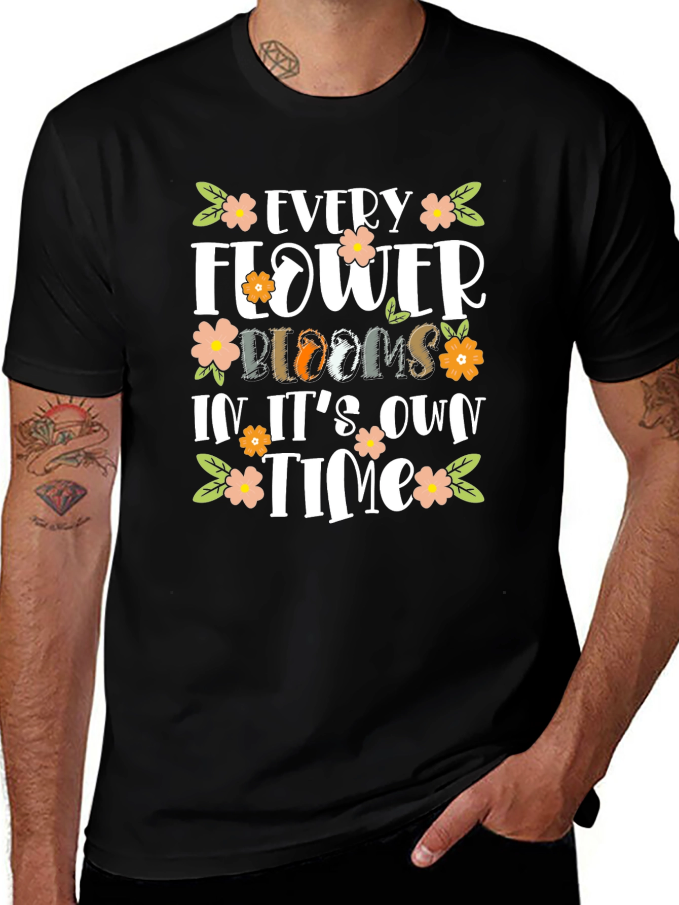 Floral Bloom Motivational T-Shirt