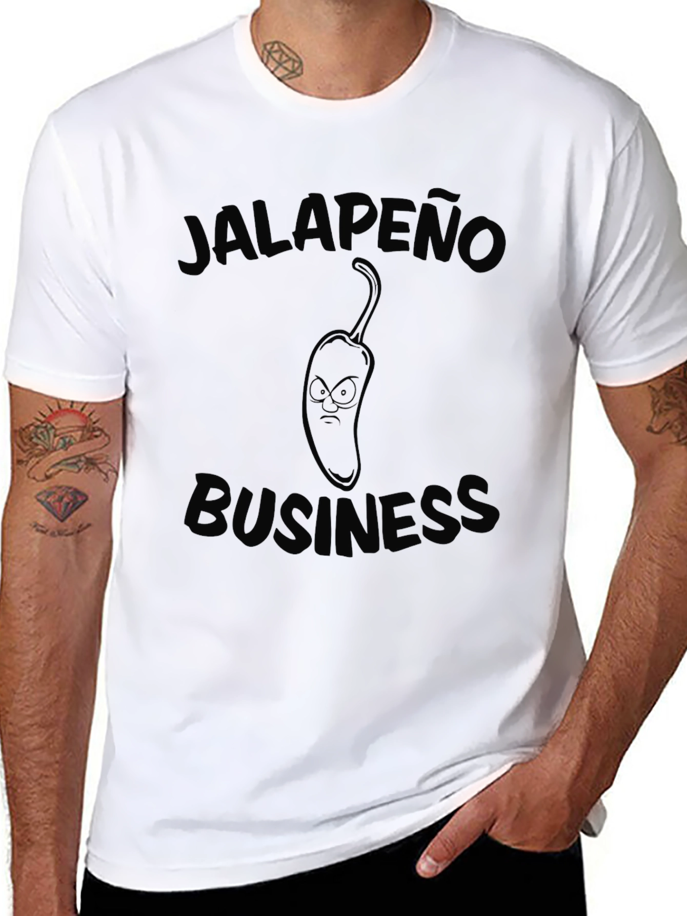 Jalapeno Business Black T-Shirt