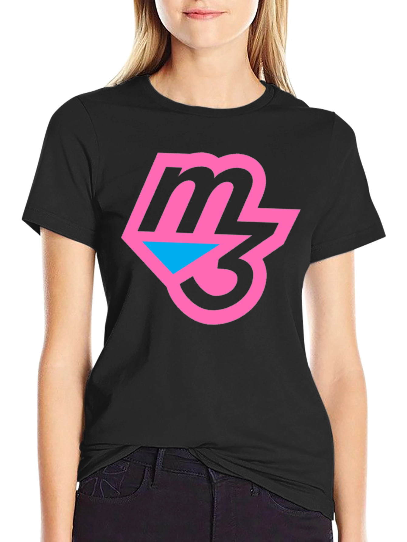 Retro M3 Logo T-Shirt - Black
