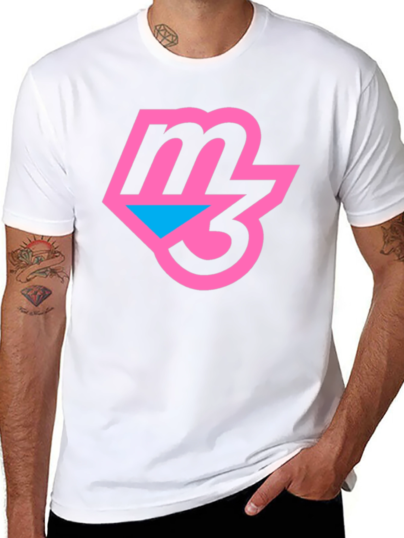 Retro M3 Logo T-Shirt - Black