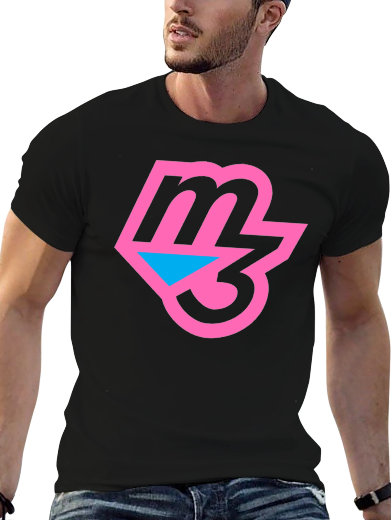 Retro M3 Logo T-Shirt - Black