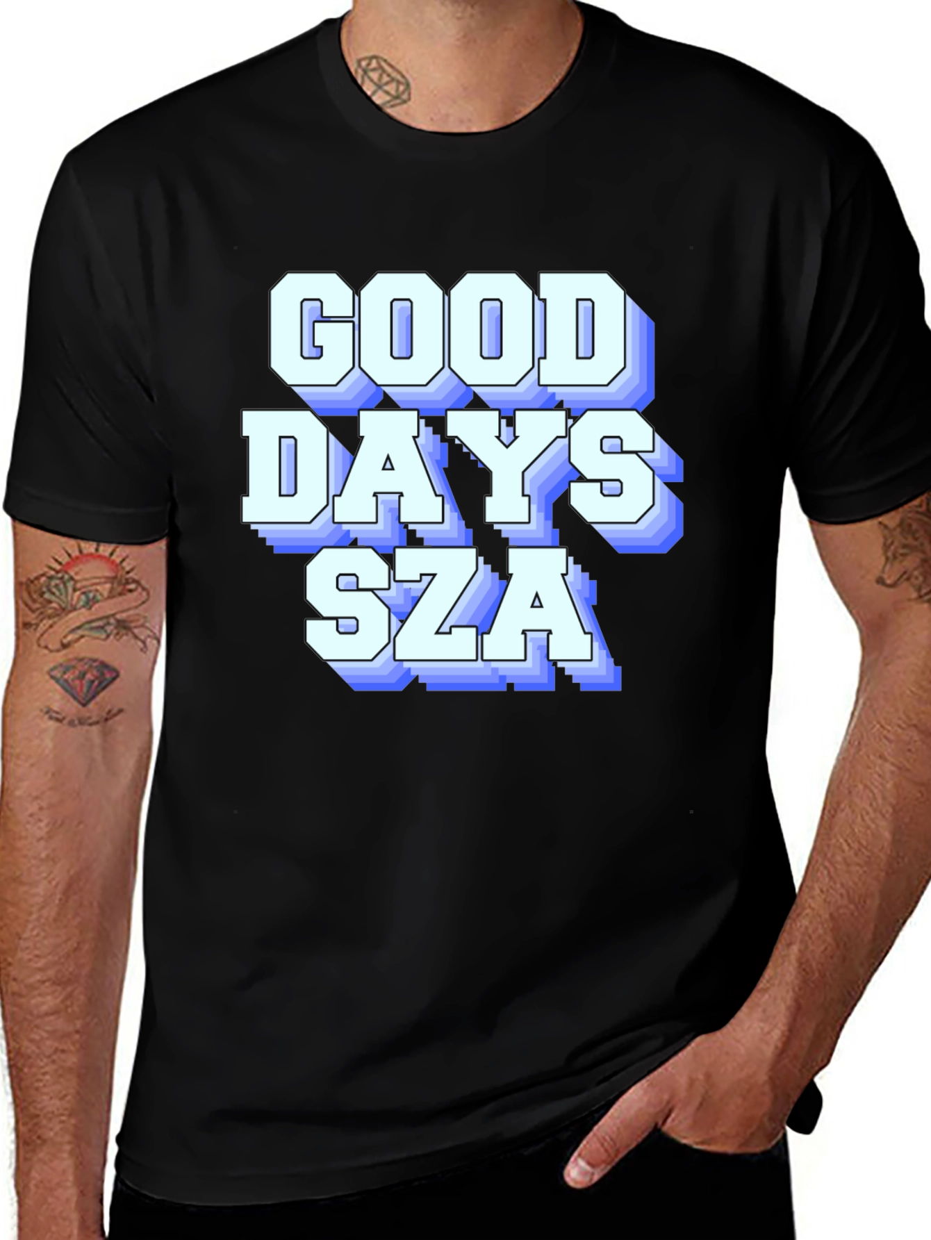 Good Days SZA Graphic T-Shirt - Black