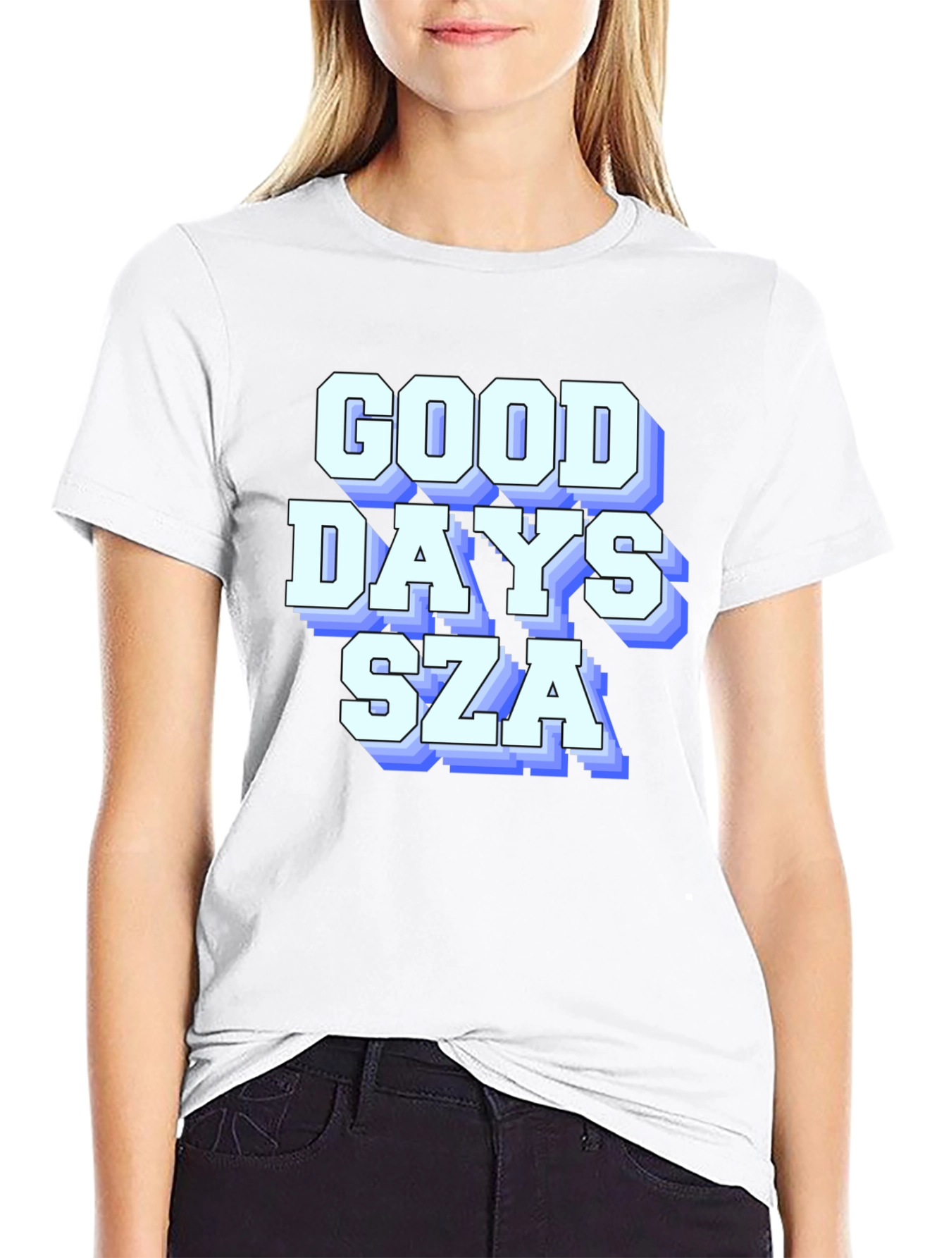 Good Days SZA Graphic T-Shirt - Black