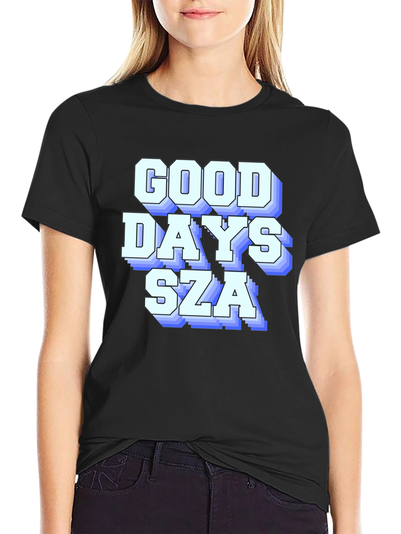Good Days SZA Graphic T-Shirt - Black