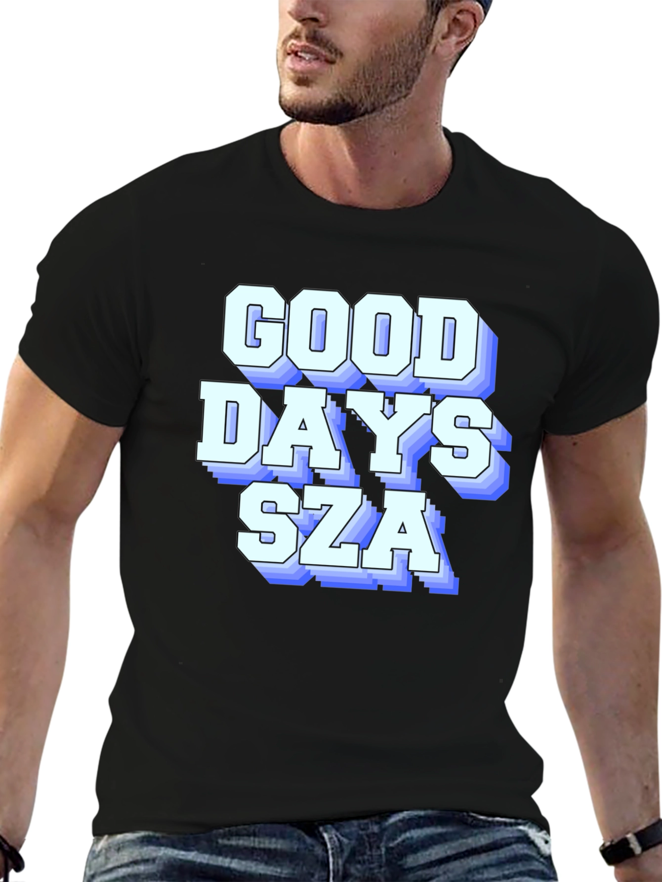 Good Days SZA Graphic T-Shirt - Black