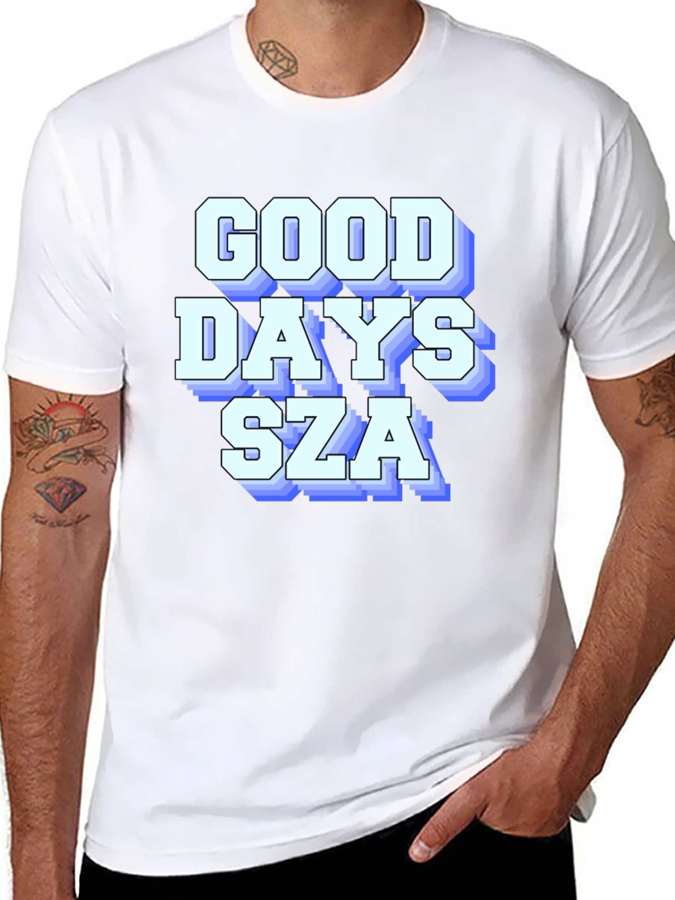 Good Days SZA Graphic T-Shirt - Black