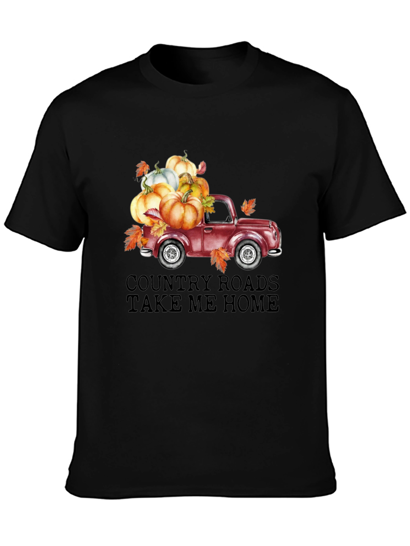 Country Roads Pumpkin Truck T-Shirt