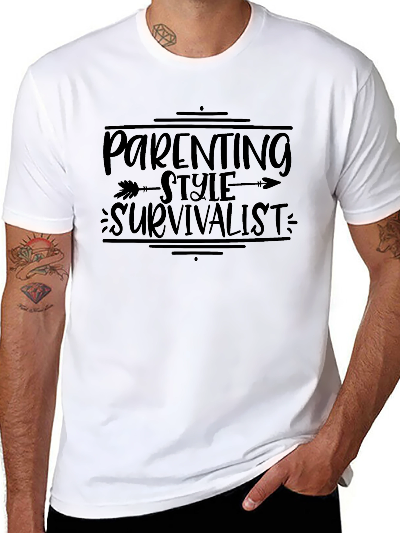 Parenting Style Survivalist Graphic T-Shirt