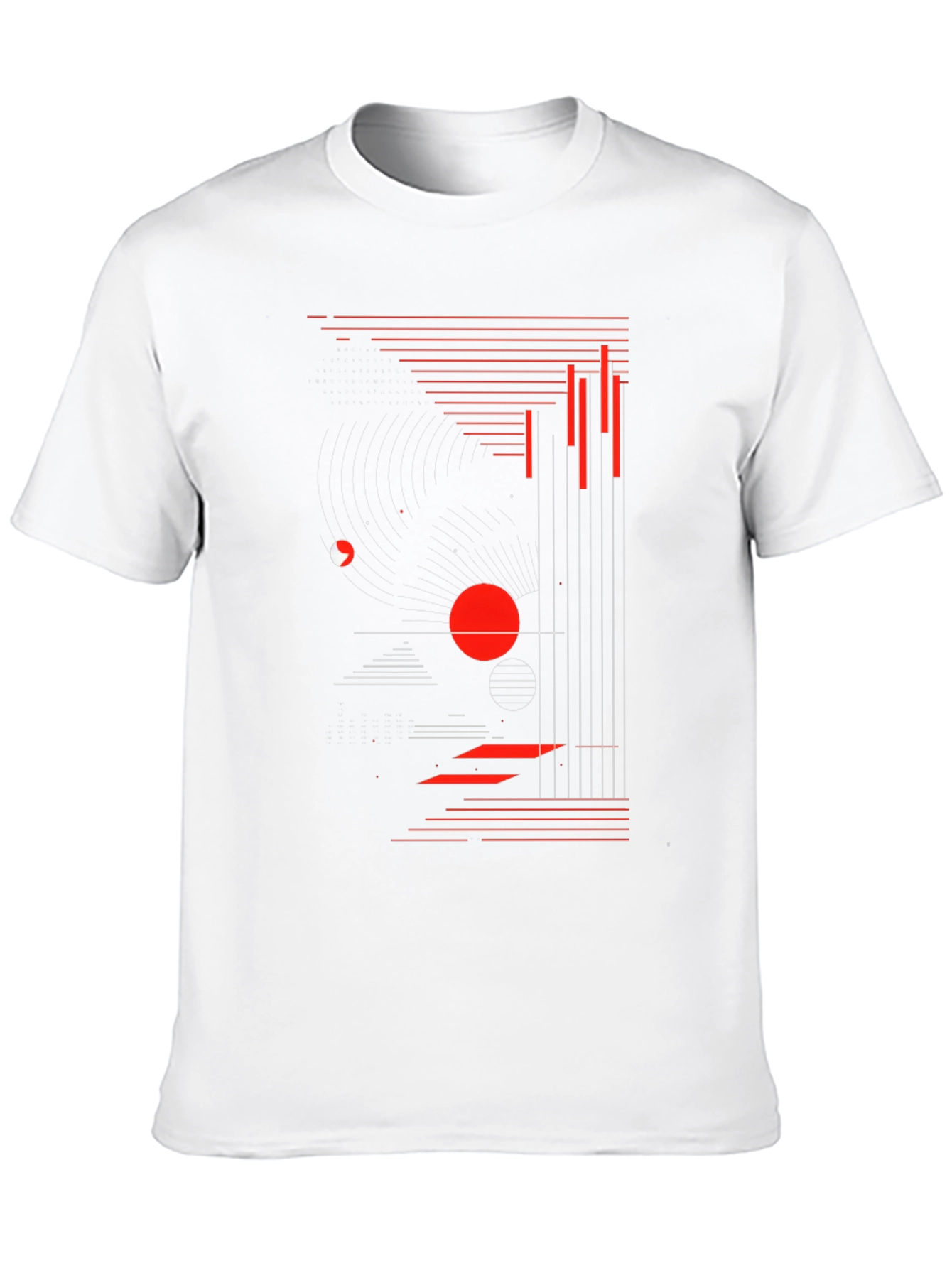 Abstract Graphic Print Black T-Shirt