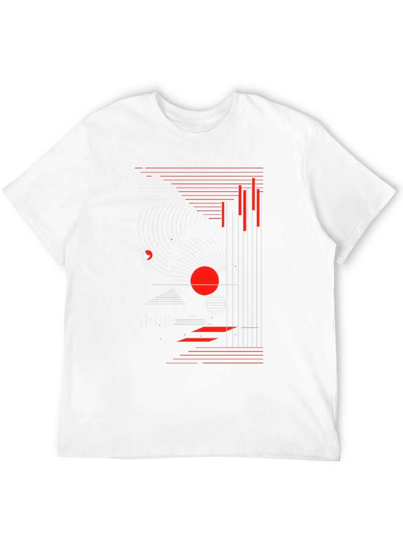 Abstract Graphic Print Black T-Shirt