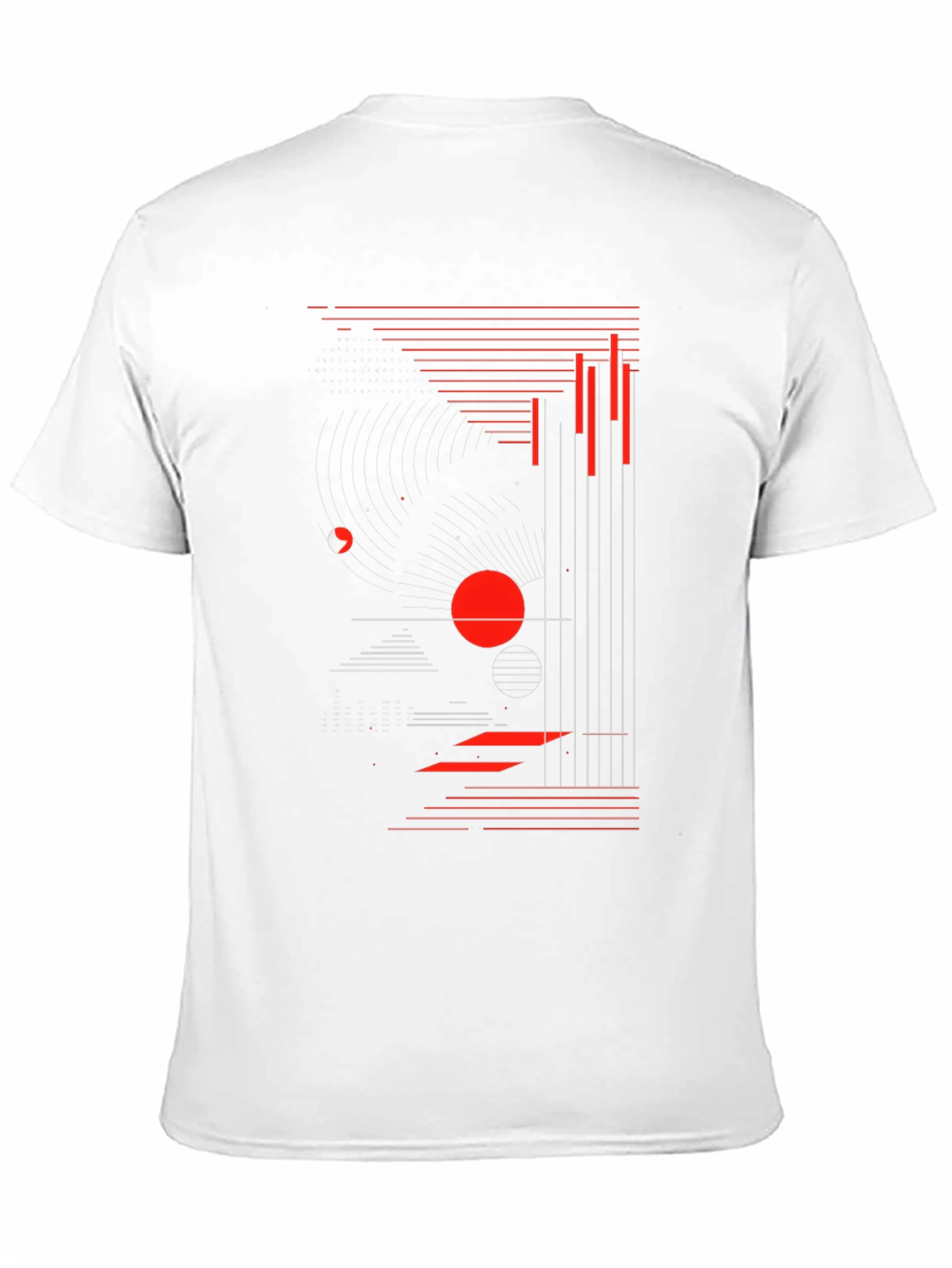 Abstract Graphic Print Black T-Shirt