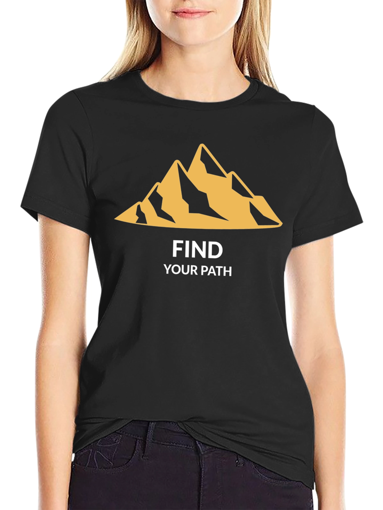 Find Your Path Graphic Tee - Mountain Adventure Shirt