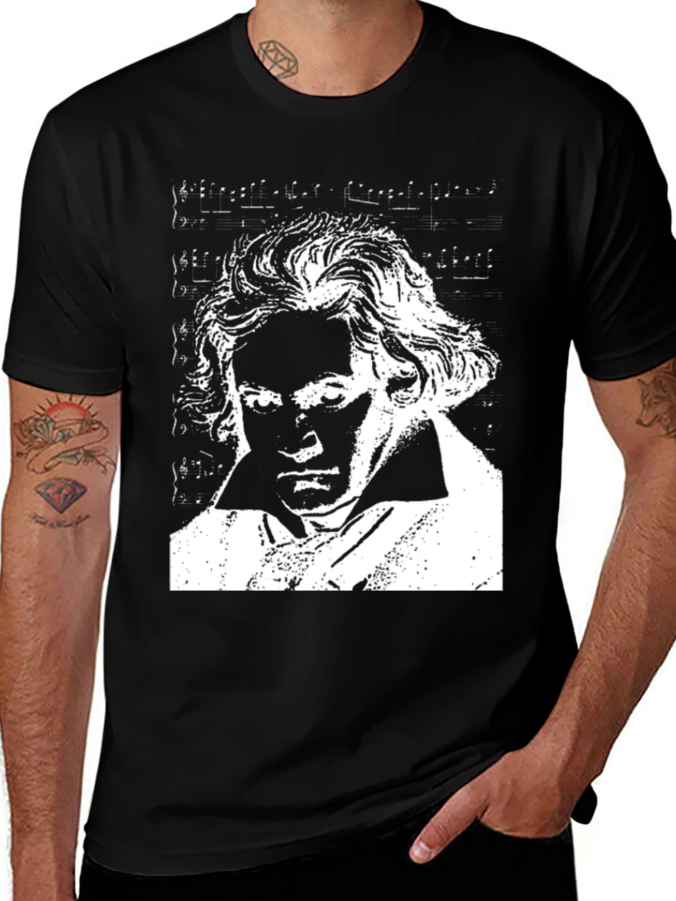 Beethoven Graphic T-Shirt - Classic Composer Tee