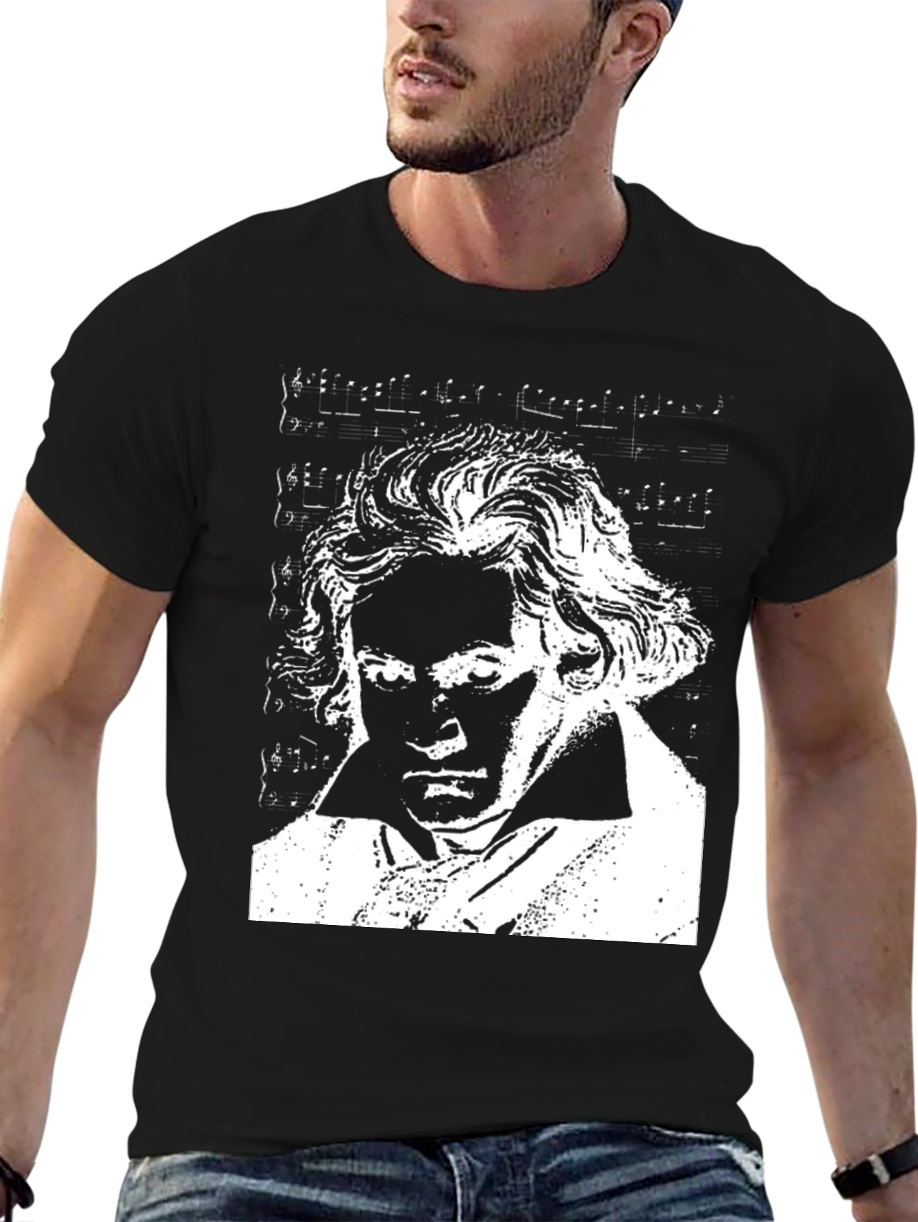 Beethoven Graphic T-Shirt - Classic Composer Tee