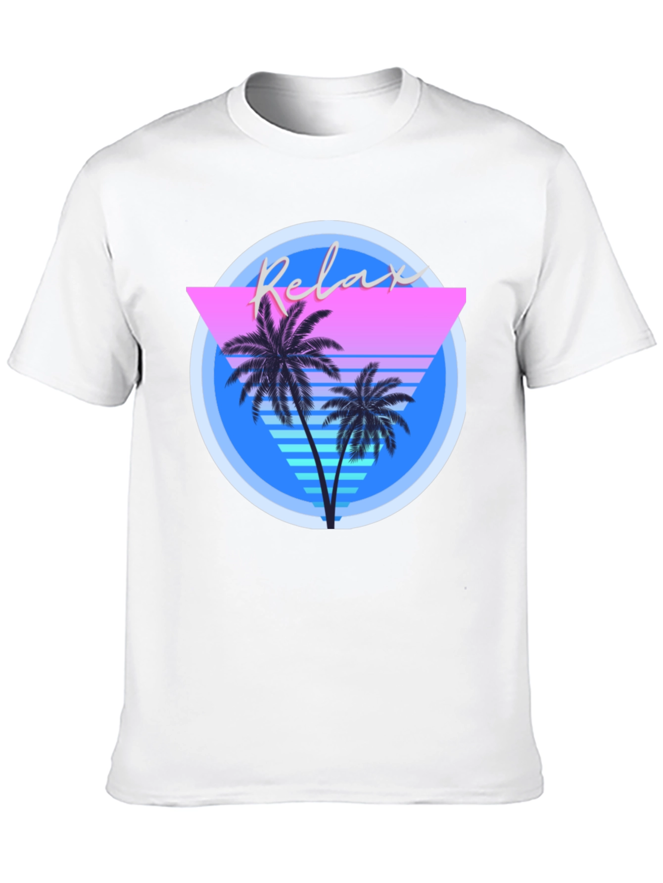 Relax Palm T-Shirt: Retro Summer Vibes