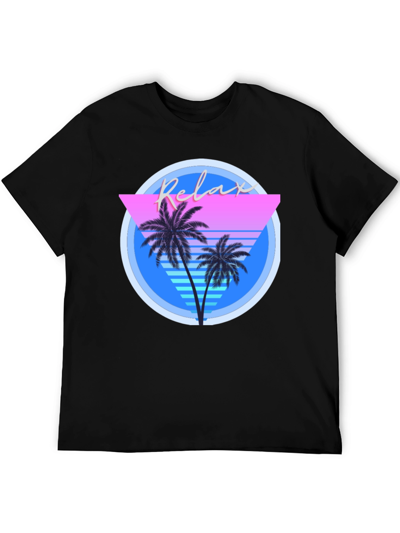 Relax Palm T-Shirt: Retro Summer Vibes