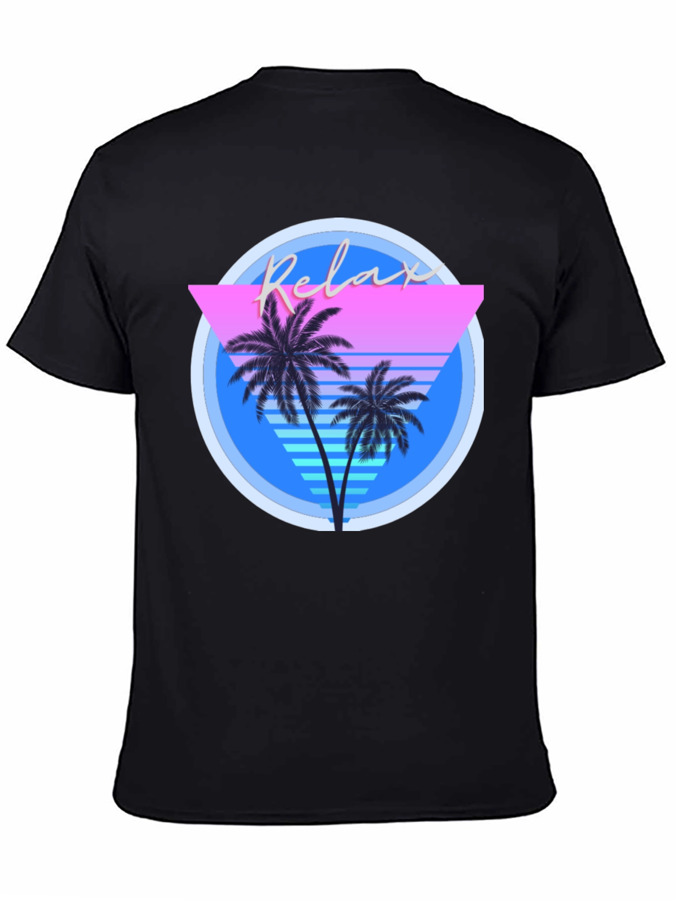 Relax Palm T-Shirt: Retro Summer Vibes