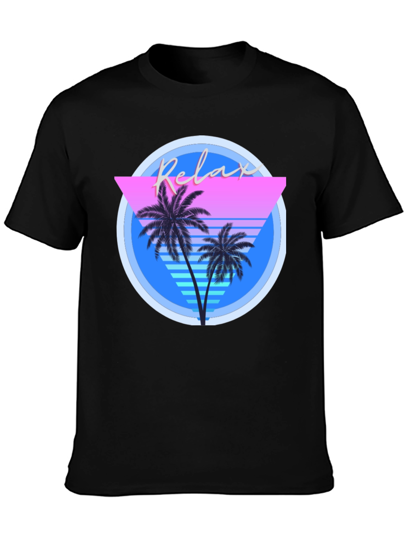 Relax Palm T-Shirt: Retro Summer Vibes