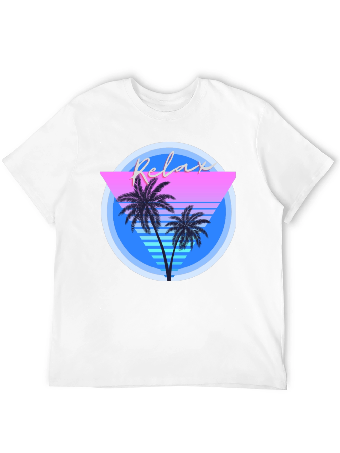 Relax Palm T-Shirt: Retro Summer Vibes
