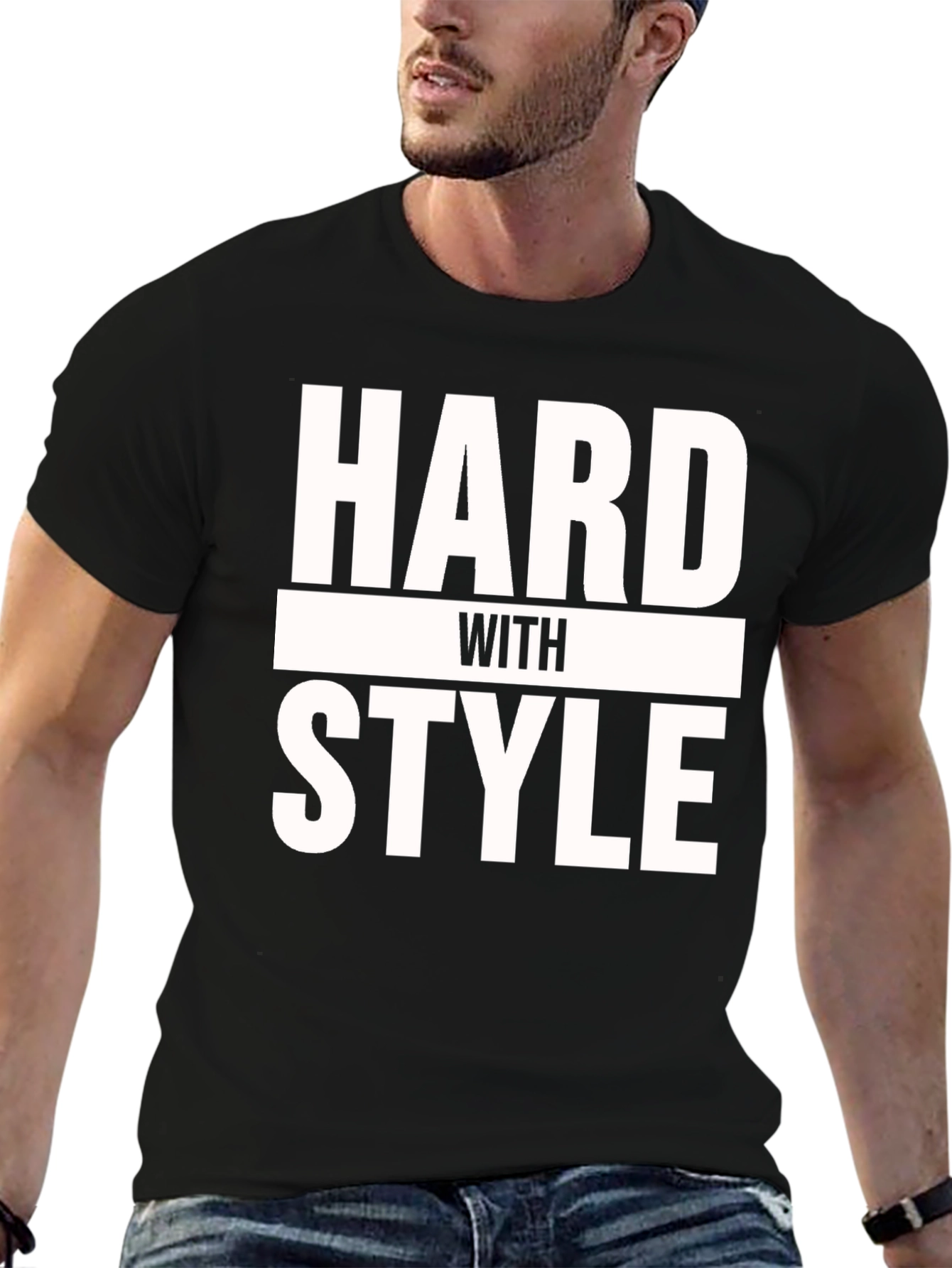 Hard with Style Black T-Shirt