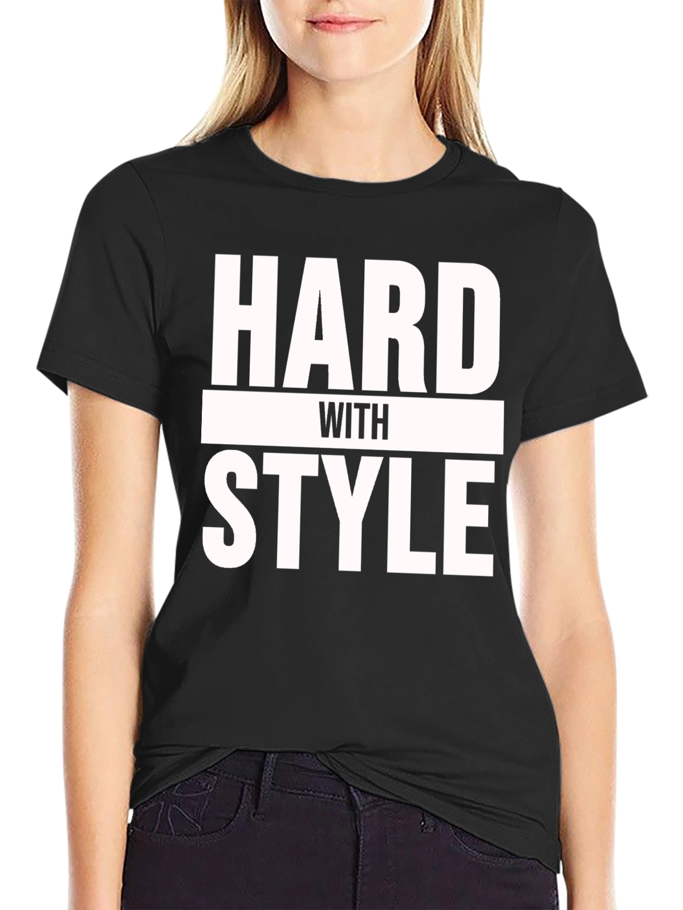 Hard with Style Black T-Shirt