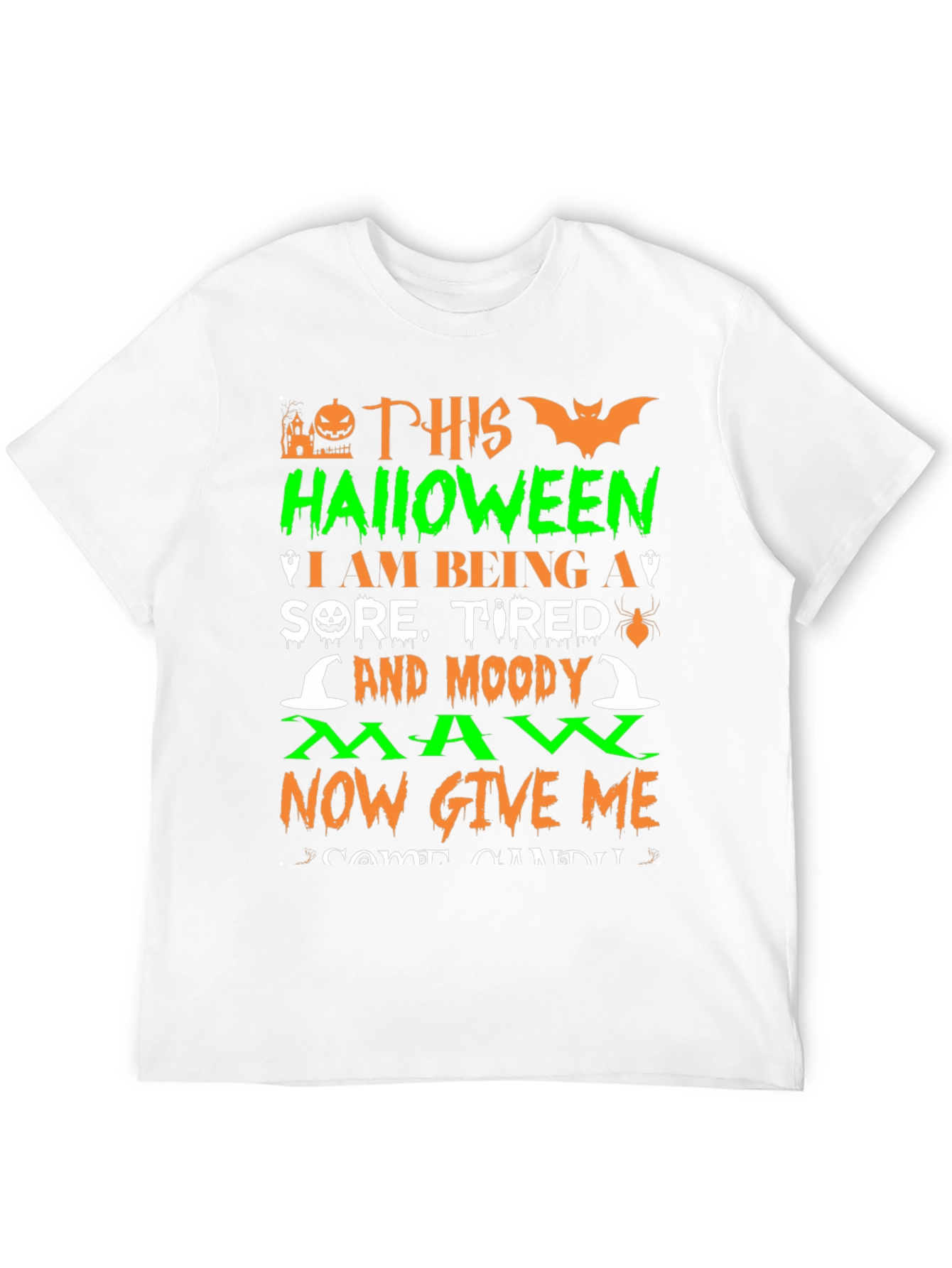 Halloween Sore Tired Moody Man T-Shirt