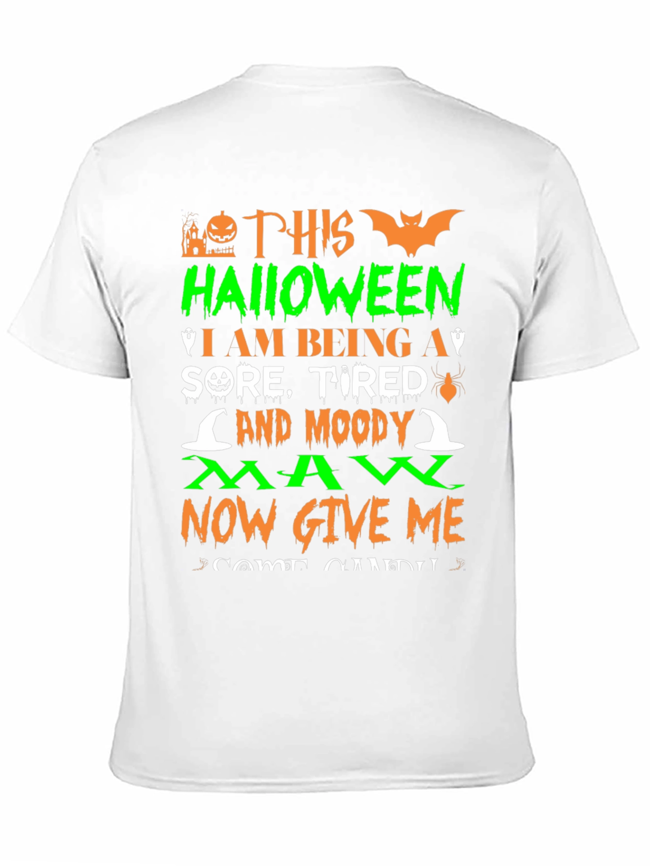 Halloween Sore Tired Moody Man T-Shirt