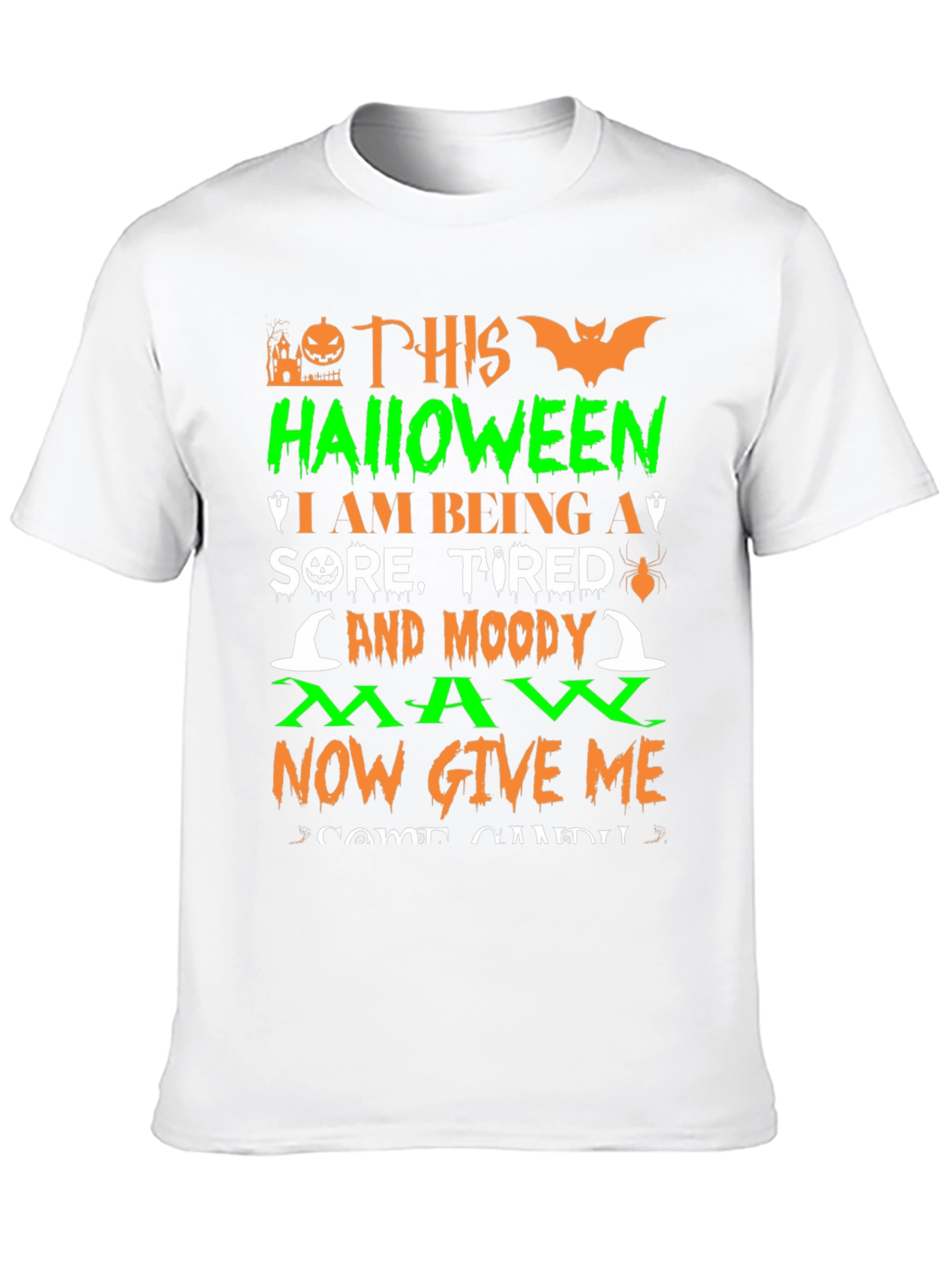 Halloween Sore Tired Moody Man T-Shirt
