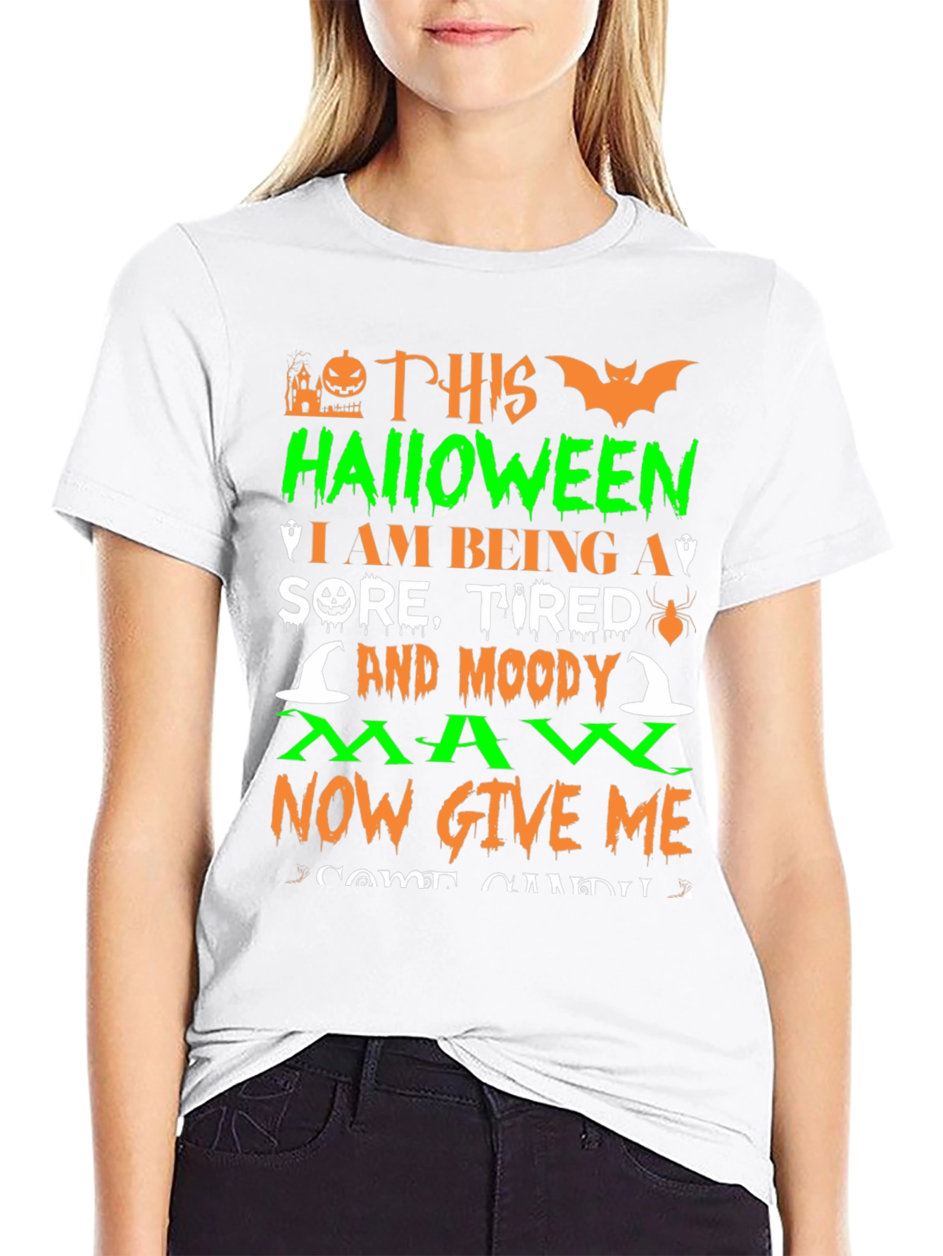 Halloween Sore Tired Moody Man T-Shirt