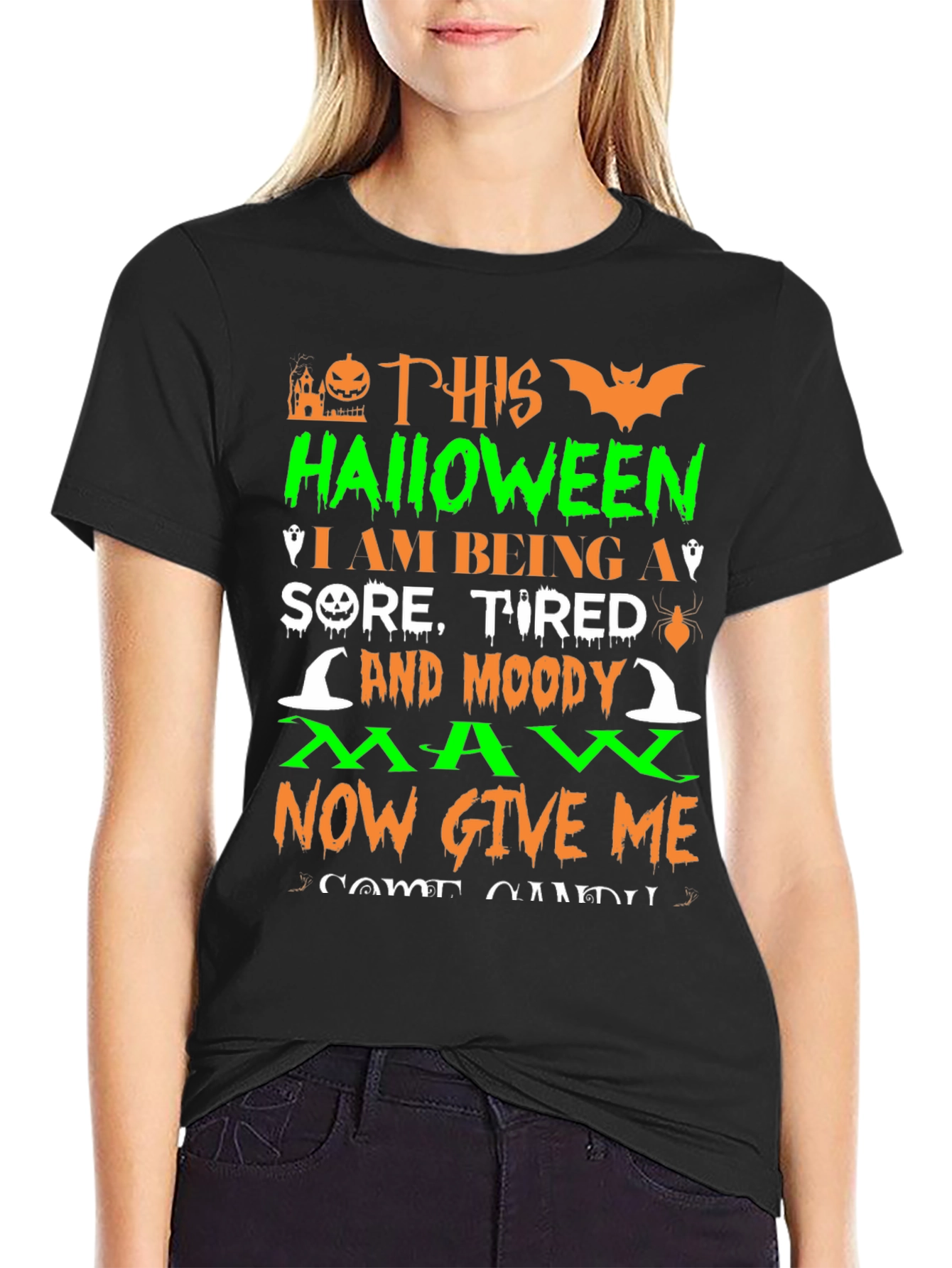 Halloween Sore Tired Moody Man T-Shirt