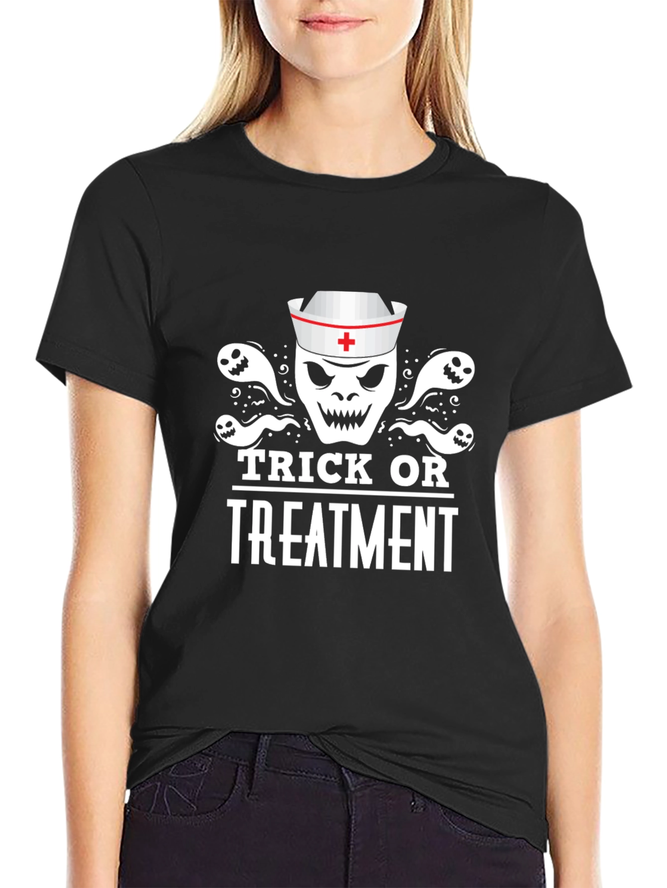 Trick or Treatment Halloween Nurse T-Shirt