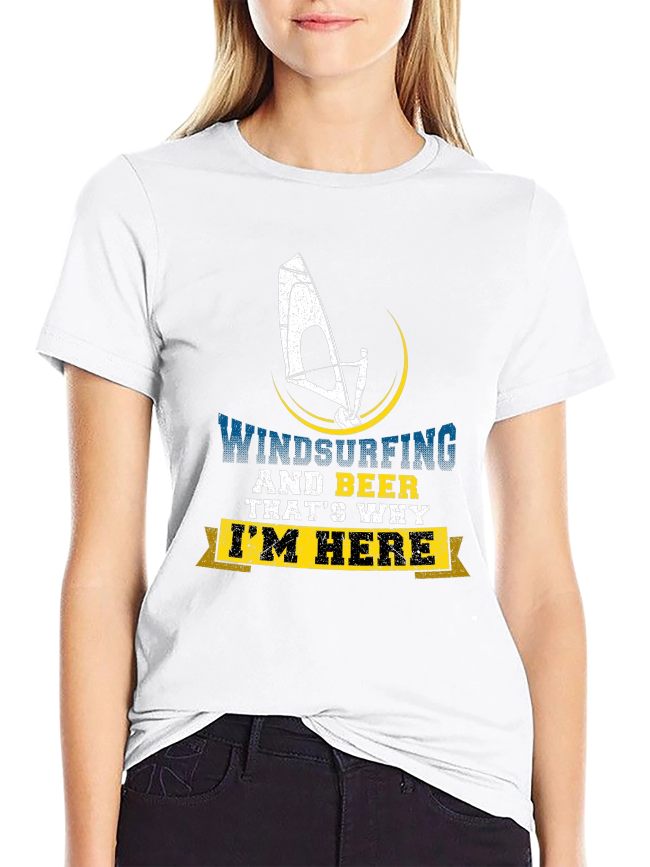 Windsurfing & Beer T-Shirt - Im Here