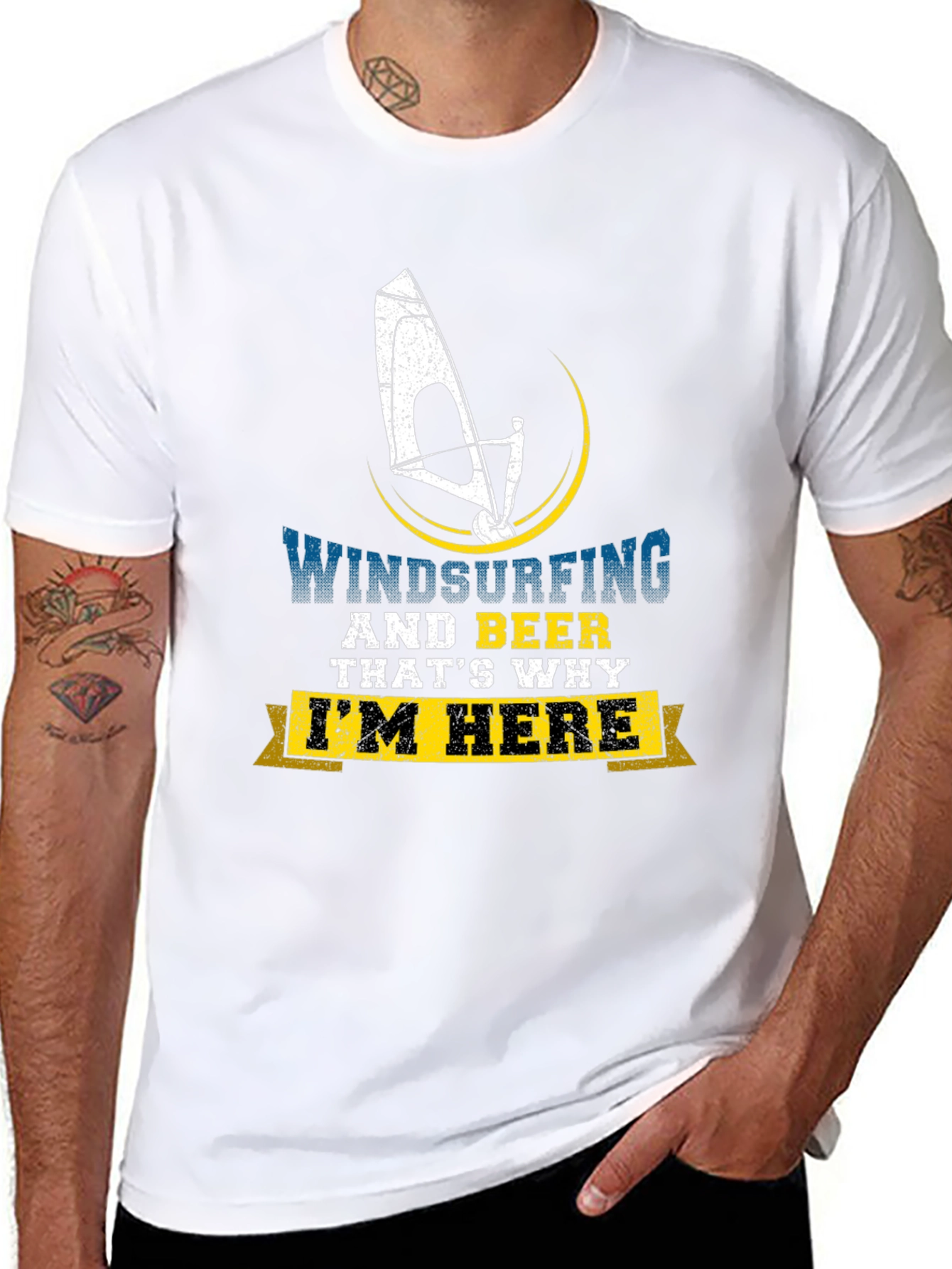 Windsurfing & Beer T-Shirt - Im Here
