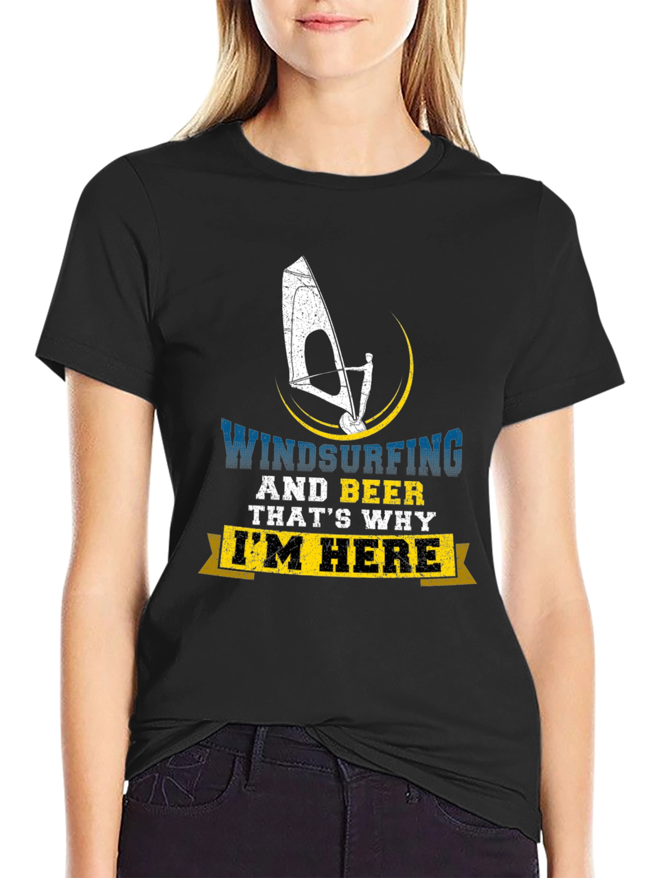 Windsurfing & Beer T-Shirt - Im Here