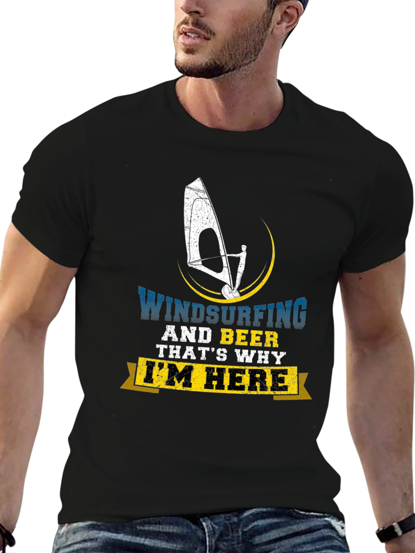 Windsurfing & Beer T-Shirt - Im Here