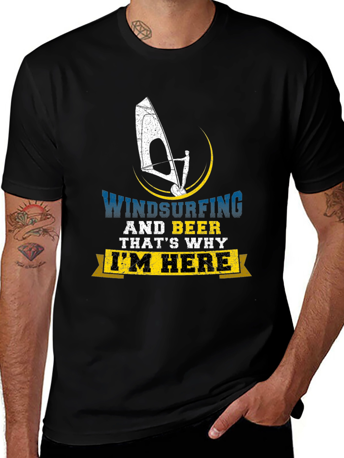 Windsurfing & Beer T-Shirt - Im Here